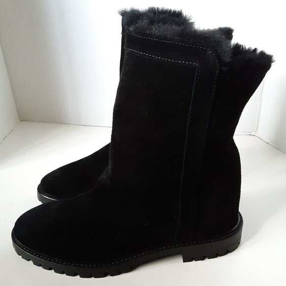Aquatalia Women's Black Suede Winter Boot size 6.5M - Picture 3 of 10